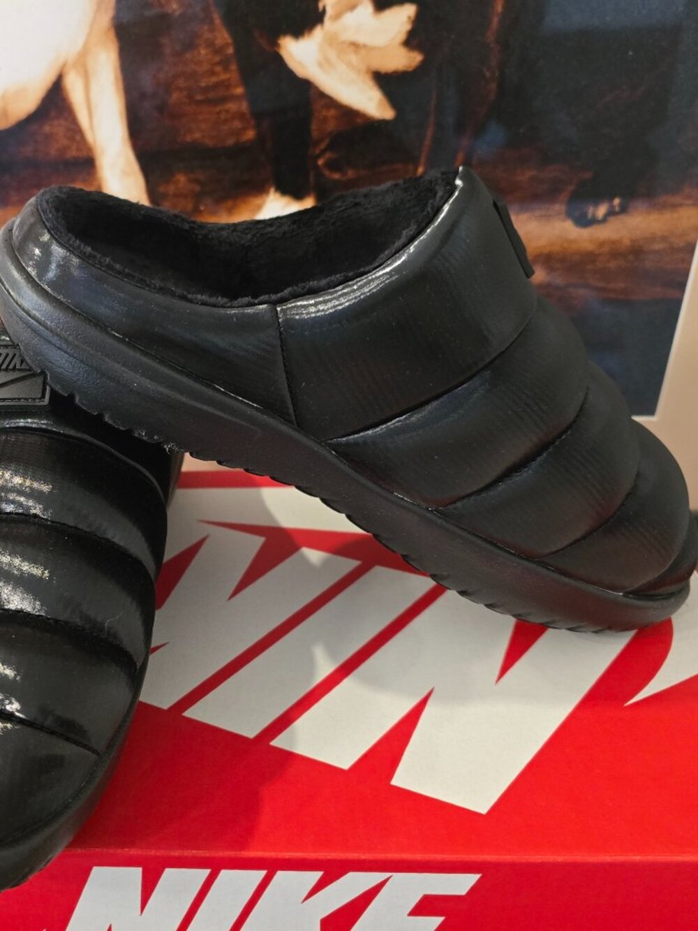 Nike Burrow SE NA Black Slippers FZ7940-002 Women's Size 7 US NEW